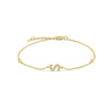 Custom Initial Bracelet - Gold